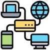 Local car bodyshop network icon